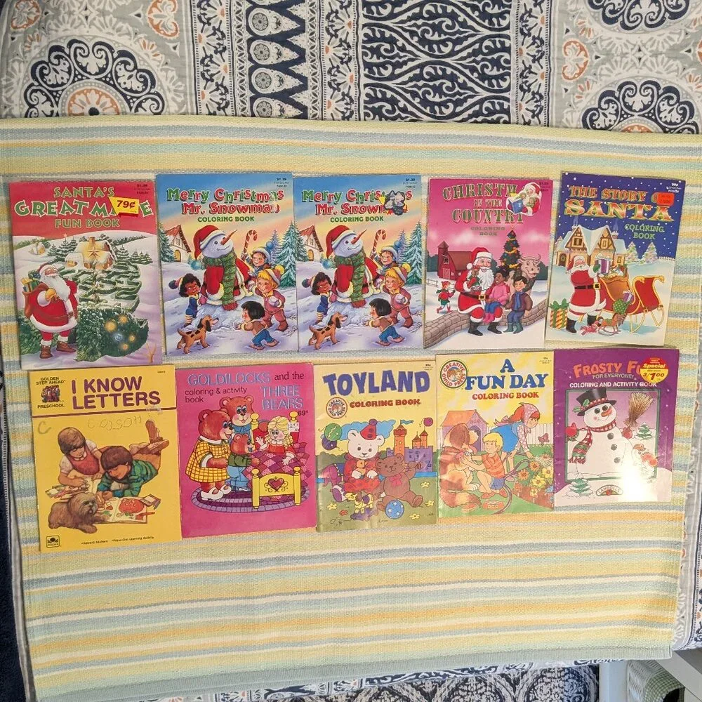 ⭐ VINTAGE used Coloring Books